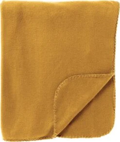 Dutch Decor - PABLO - Plaid Fleece 150x200 Cm Golden Glow - Geel - 100% Polyester - Deken