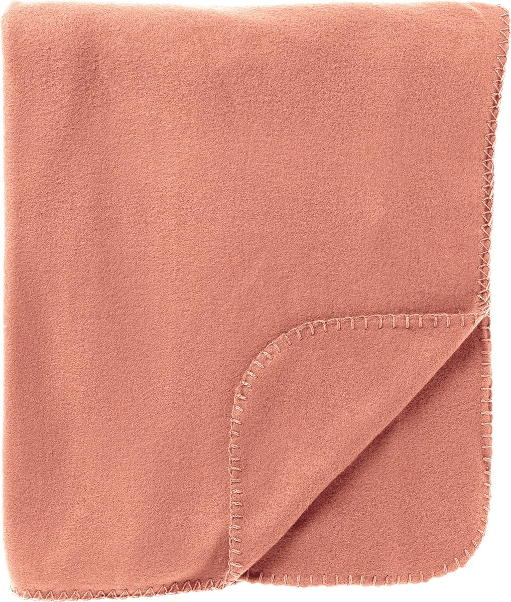 Dutch Decor - PABLO - Plaid Fleece 150x200 Cm Muted Clay - Roze - 100% Polyester - Deken 3 Dutch Decor - PABLO - Plaid Fleece 150x200 Cm Muted Clay - Roze - 100% Polyester - Deken