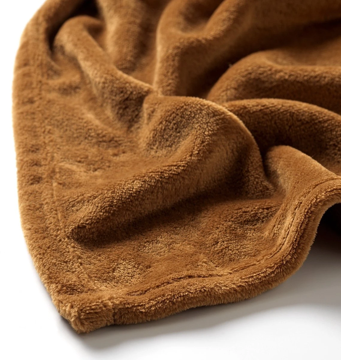 Dutch Decor - CHARLIE - Plaid Flannel Fleece XL - 200x220 Cm - Tobacco Brown - Bruin - Deken 4 Dutch Decor - CHARLIE - Plaid Flannel Fleece XL - 200x220 Cm - Tobacco Brown - Bruin - Deken - Afbeelding 2