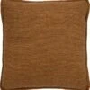 BOWIE - Kussenhoes Gewassen Katoen 45x45 Cm - Tobacco Brown - Bruin - Exclusief Binnenkussen