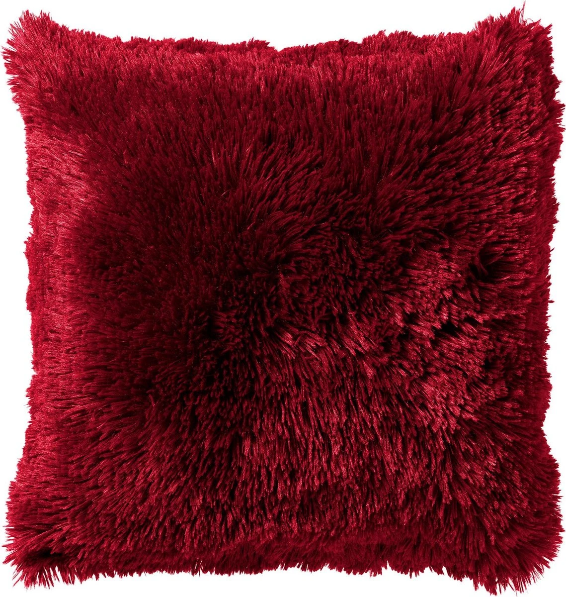 FLUFFY - Kussenhoes Unikleur 60x60 Cm - Chili Pepper - Rood - Exclusief Binnenkussen 3 FLUFFY - Kussenhoes Unikleur 60x60 Cm - Chili Pepper - Rood - Exclusief Binnenkussen