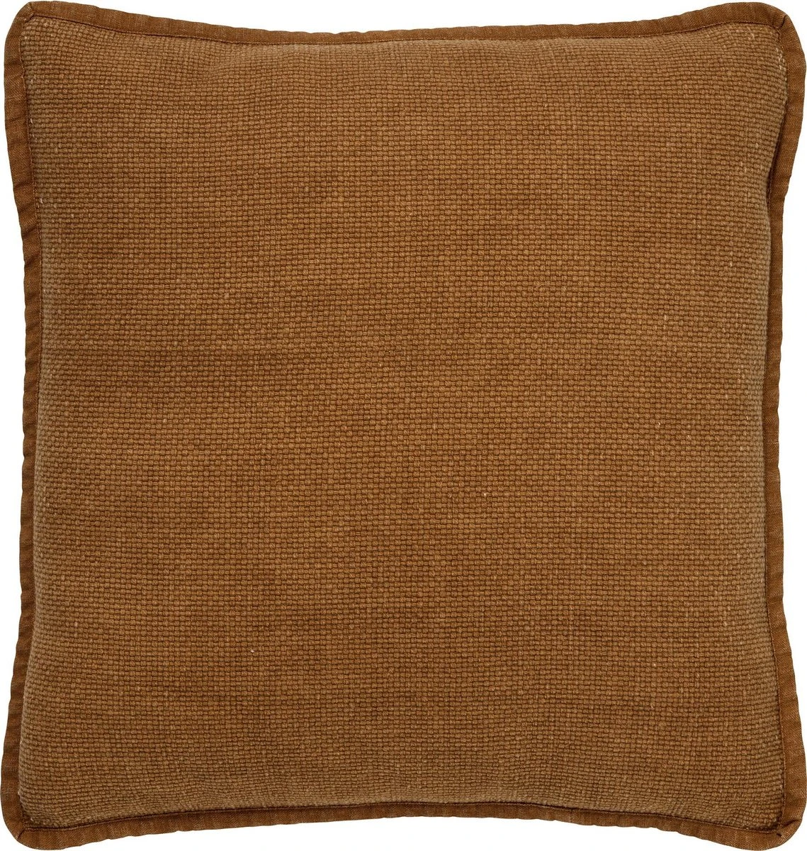 BOWIE - Kussenhoes Gewassen Katoen 45x45 Cm - Tobacco Brown - Bruin - Exclusief Binnenkussen 3 BOWIE - Kussenhoes Gewassen Katoen 45x45 Cm - Tobacco Brown - Bruin - Exclusief Binnenkussen