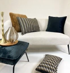 Set Van 4 Kussens - Bruin - Zwart - JAVIER - JAVIER- ZAYA- FINN - Inclusief Vulling - Luxe En Zachte Stoffen -Dutch Decor 1154x1200 2