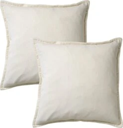 Set Van 2 Kussenhoezen - Dutch Decor CAITH - 50x50 Cm - Velvet - Snow White - Wit - Unikleur 13 Set Van 2 Kussenhoezen - Dutch Decor CAITH - 50x50 Cm - Velvet - Snow White - Wit - Unikleur -Dutch Decor 1155x1200