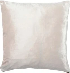 FLAXA - Kussenhoes Ivoor 45x45 Cm - Wit - Met Rits