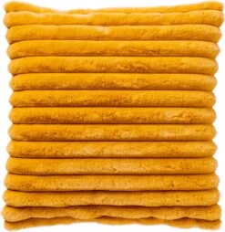 HAZEL - Kussenhoes 50x50 Cm Golden Glow - Geel - Exclusief Binnenkussen