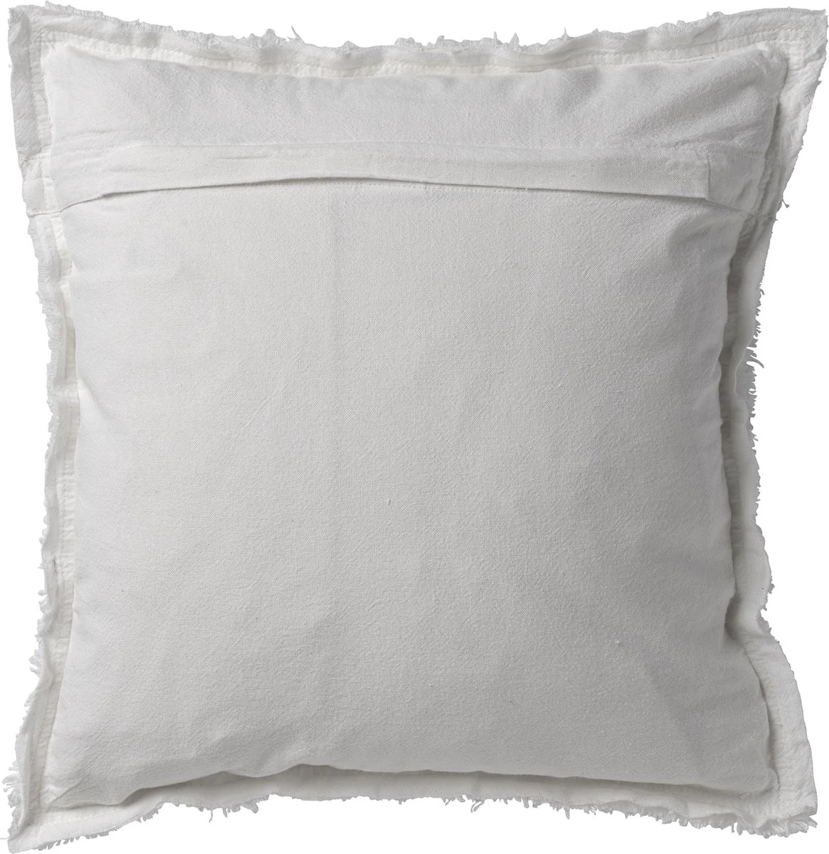 BURTO - Kussenhoes Van Gewassen Katoen Snow White 60x60 Cm - Wit - Exclusief Binnenkussen 8 BURTO - Kussenhoes Van Gewassen Katoen Snow White 60x60 Cm - Wit - Exclusief Binnenkussen - Afbeelding 6