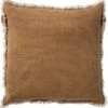 BURTO - Sierkussen Van Gewassen Katoen Tobacco Brown 45x45 Cm - Bruin - Inclusief Binnenvulling 1 BURTO - Sierkussen Van Gewassen Katoen Tobacco Brown 45x45 Cm - Bruin - Inclusief Binnenvulling -Dutch Decor 1170x1200