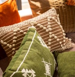 JULIEN - Kussenhoes Van Katoen 40x60 Cm Tobacco Brown - Bruin - Exclusief Binnenkussen -Dutch Decor 1171x1200 2