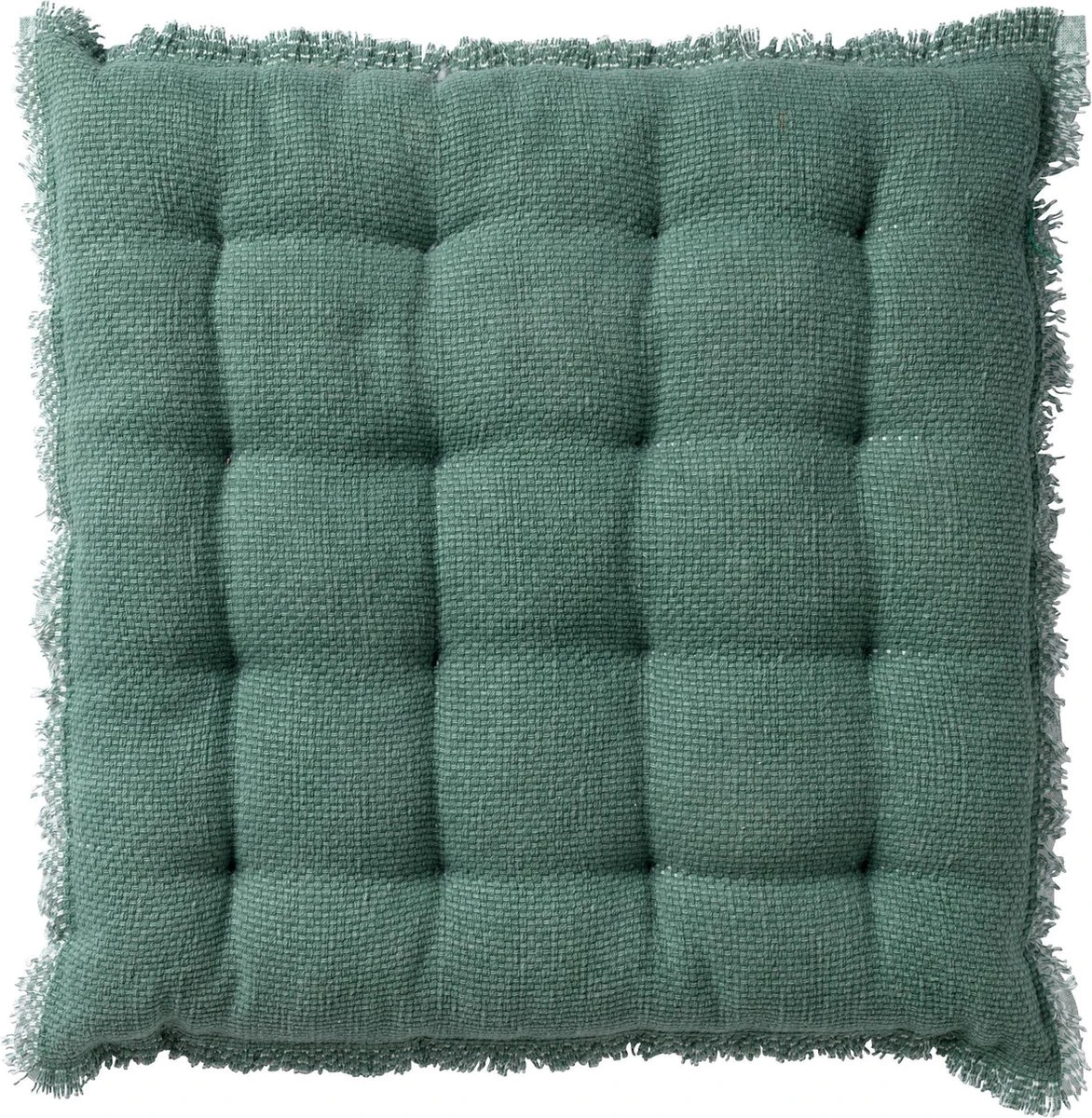 Dutch Decor - BURTO - Stoelkussen Van Gewassen Katoen Jadeite 40x40 Cm - Groen - Zitkussen 3 Dutch Decor - BURTO - Stoelkussen Van Gewassen Katoen Jadeite 40x40 Cm - Groen - Zitkussen