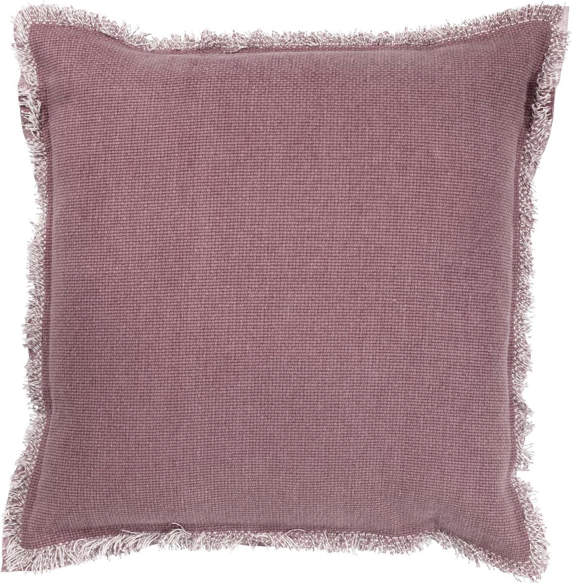 BURTO - Kussenhoes Van Gewassen Katoen Pruim 45x45 Cm - Roze - Met Rits 3 BURTO - Kussenhoes Van Gewassen Katoen Pruim 45x45 Cm - Roze - Met Rits