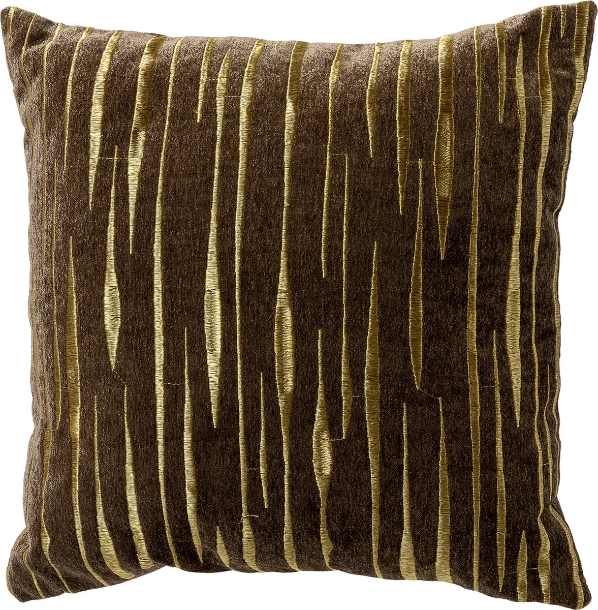 CONNOR- Kussenhoes 45x45 Cm Shitake - Bruin - Met Rits 3 CONNOR- Kussenhoes 45x45 Cm Shitake - Bruin - Met Rits