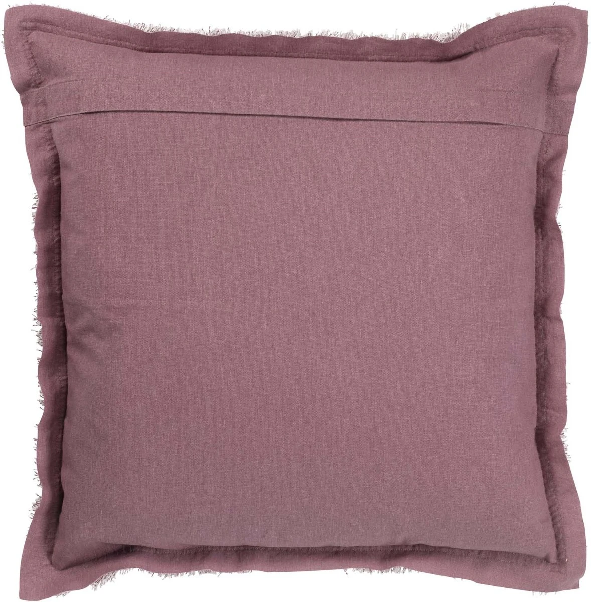 BURTO - Kussenhoes Van Gewassen Katoen Pruim 45x45 Cm - Roze - Met Rits 4 BURTO - Kussenhoes Van Gewassen Katoen Pruim 45x45 Cm - Roze - Met Rits - Afbeelding 2