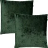 Set Van 2 Sierkussens - Dutch Decor SKY 45x45 Cm - Unikleur Velvet - Mountain View - Donkergroen 2 Set Van 2 Sierkussens - Dutch Decor SKY 45x45 Cm - Unikleur Velvet - Mountain View - Donkergroen -Dutch Decor 1180x1200