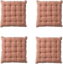 Set Van 4 - Dutch Decor BURTO - Stoelkussen Van Gewassen Katoen Muted Clay 40x40 Cm - Roze - Zitkussen 13 Set Van 4 - Dutch Decor BURTO - Stoelkussen Van Gewassen Katoen Muted Clay 40x40 Cm - Roze - Zitkussen -Dutch Decor 1181x1200 8