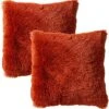 Set Van 2- Dutch Decor FLUFFY - Kussenhoezen Unikleur Potters Clay 45x45 Cm- Oranje 1 Set Van 2- Dutch Decor FLUFFY - Kussenhoezen Unikleur Potters Clay 45x45 Cm- Oranje -Dutch Decor 1182x1200 2