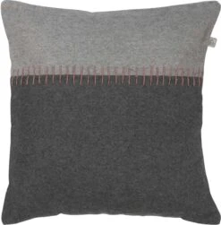 GIMSE - Kussenhoes 45x45 Cm - Donkergrijs - 100% Wol - Exclusief Binnenkussen