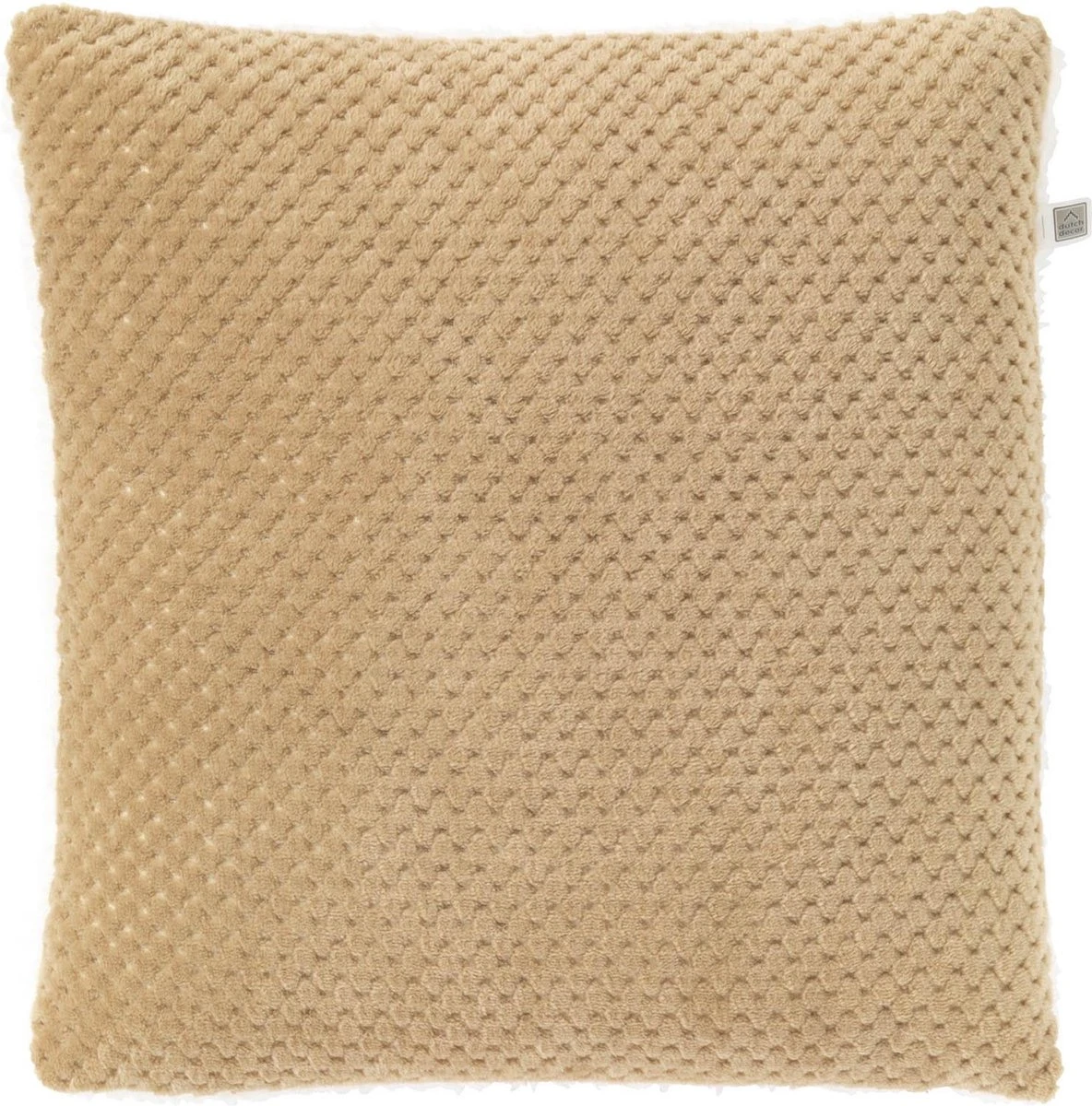 SHERPA - Sierkussen 45x45 Cm - Beige / Zand / Wit - Teddy - Inclusief Binnenvulling 3 SHERPA - Sierkussen 45x45 Cm - Beige / Zand / Wit - Teddy - Inclusief Binnenvulling