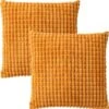 Set Van 2- Dutch Decor ROME- Kussenhoezen Unikleur Golden Glow 45x45 Cm - Geel -Dutch Decor 1184x1200 9