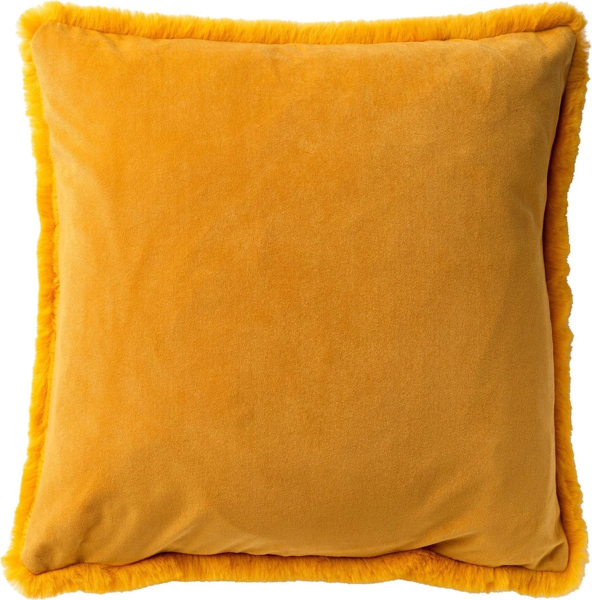 ZAYA - Kussenhoes Unikleur 60x60 Cm - Golden Glow - Geel - Superzacht - Exclusief Binnenkussen 4 ZAYA - Kussenhoes Unikleur 60x60 Cm - Golden Glow - Geel - Superzacht - Exclusief Binnenkussen - Afbeelding 2