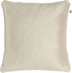 VELVET - Kussenhoes 45x45 Cm - Zand - Beige - Effen - Exclusief Binnenkussen