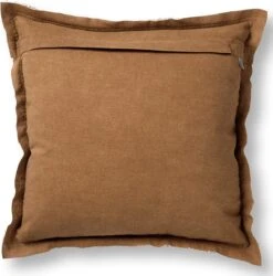 BURTO - Kussenhoes Van Gewassen Katoen Tobacco Brown 60x60 Cm - Bruin - Exclusief Binnenkussen 12 BURTO - Kussenhoes Van Gewassen Katoen Tobacco Brown 60x60 Cm - Bruin - Exclusief Binnenkussen -Dutch Decor 1186x1200 5