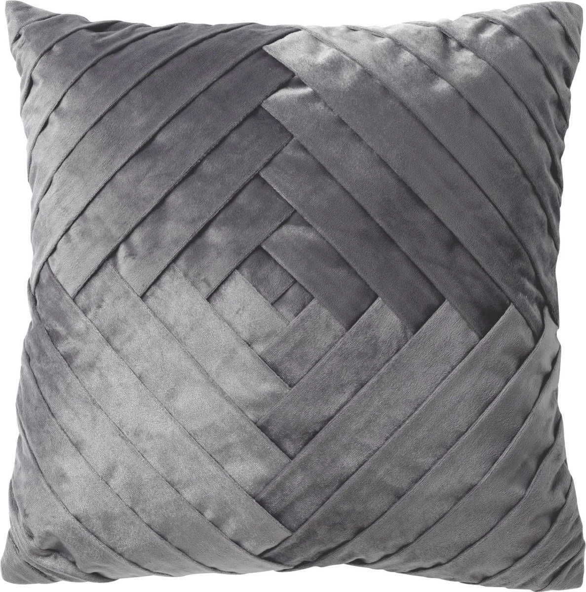 PHILLY - Kussenhoes Velvet 45x45 Cm - Charcoal Gray - Antraciet - Exclusief Binnenkussen 3 PHILLY - Kussenhoes Velvet 45x45 Cm - Charcoal Gray - Antraciet - Exclusief Binnenkussen