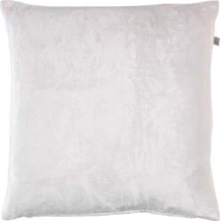 CIDO - Kussenhoes Velvet Ivoor 45x45 Cm - Wit - Met Rits