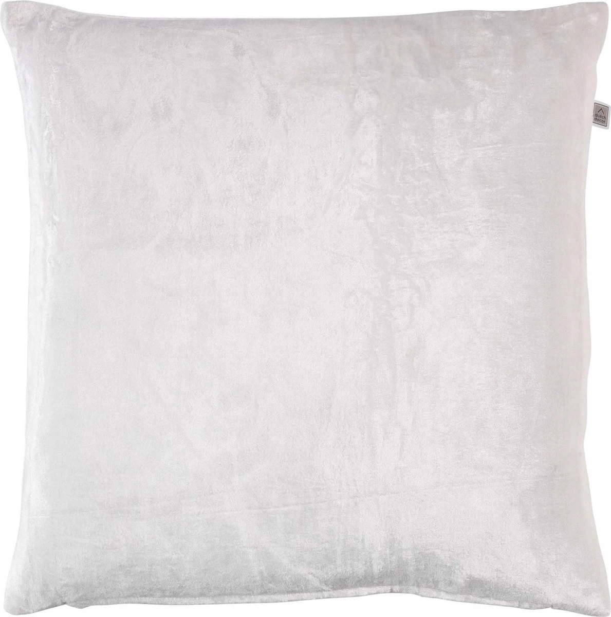 CIDO - Kussenhoes Velvet Ivoor 45x45 Cm - Wit - Met Rits 3 CIDO - Kussenhoes Velvet Ivoor 45x45 Cm - Wit - Met Rits