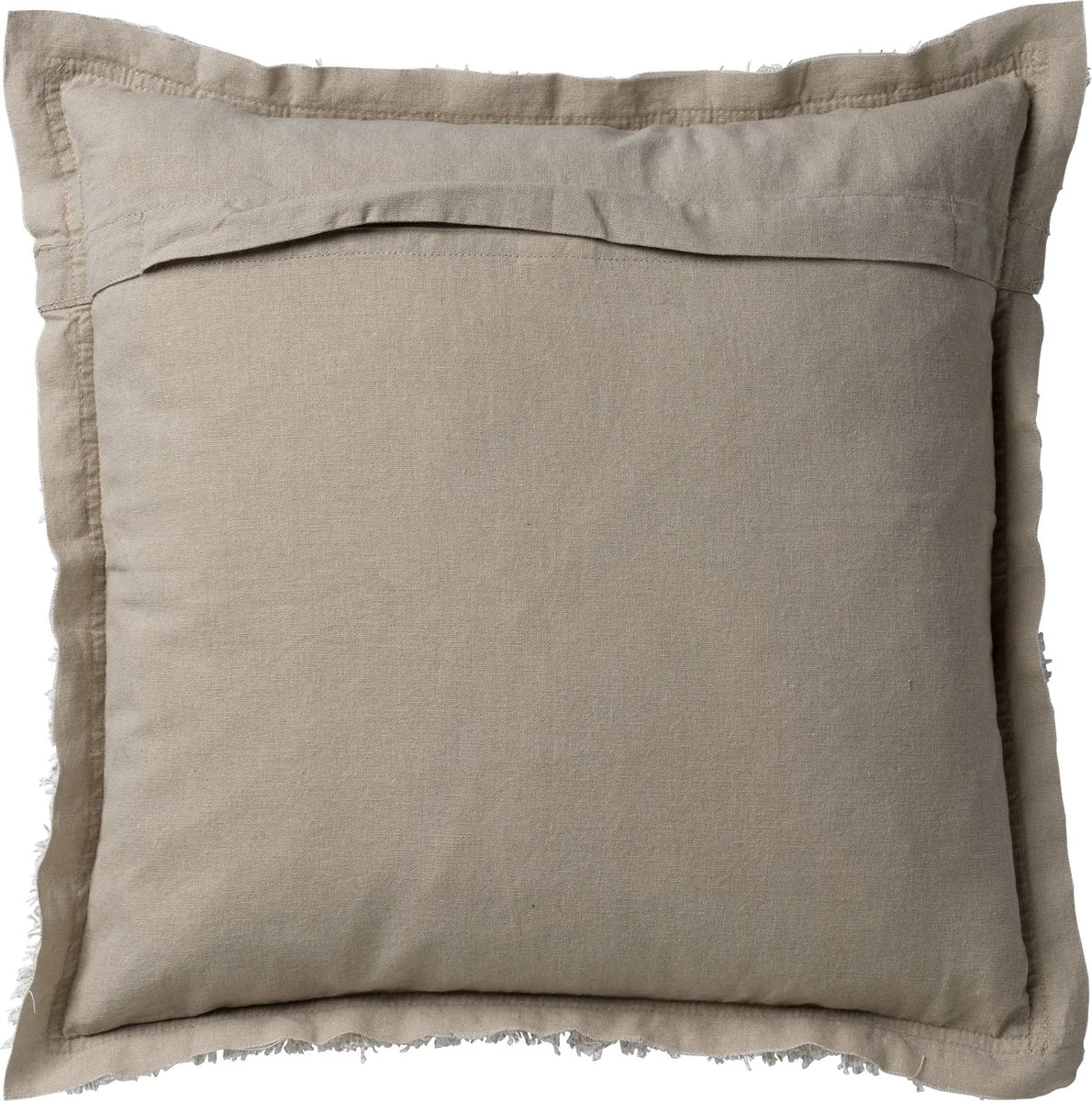 BURTO - Sierkussen Van Gewassen Katoen Pumice Stone 45x45 Cm - Beige - Inclusief Binnenvulling 4 BURTO - Sierkussen Van Gewassen Katoen Pumice Stone 45x45 Cm - Beige - Inclusief Binnenvulling - Afbeelding 2