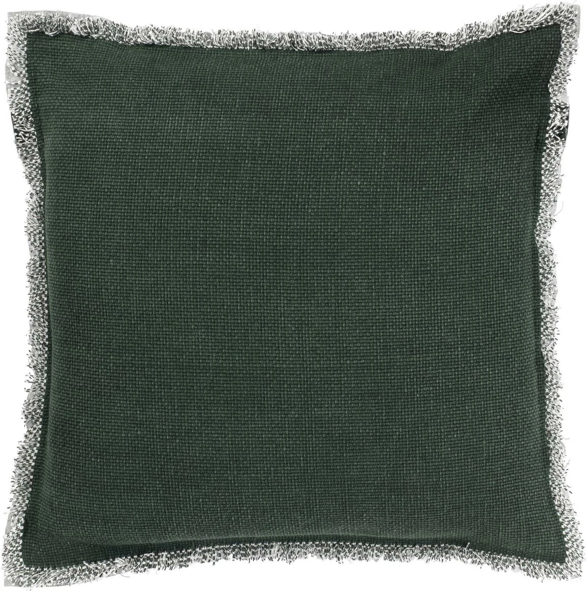 BURTO - Kussenhoes Van Gewassen Katoen Mountain View 45x45 Cm - Groen - Met Rits 3 BURTO - Kussenhoes Van Gewassen Katoen Mountain View 45x45 Cm - Groen - Met Rits