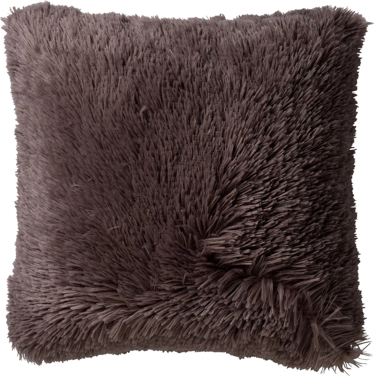 FLUFFY - Kussenhoes Unikleur 45x45 Cm - Driftwood - Taupe - Exclusief Binnenkussen 11 FLUFFY - Kussenhoes Unikleur 45x45 Cm - Driftwood - Taupe - Exclusief Binnenkussen - Afbeelding 9