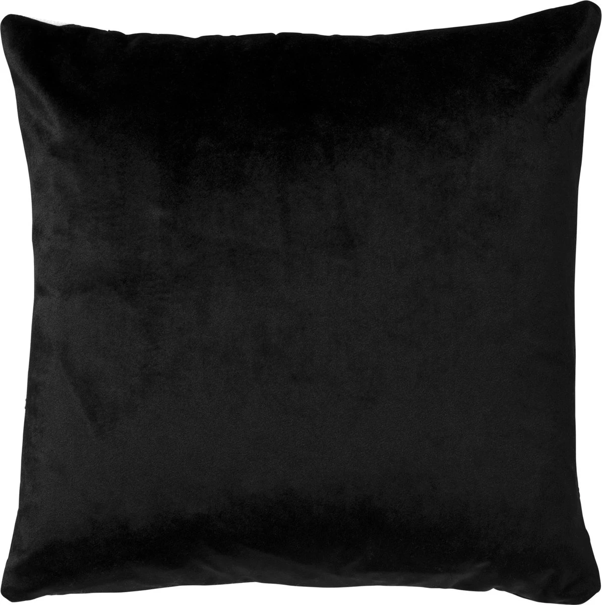 ELINA - Kussenhoes Raven 45x45 Cm - Zwart - Exclusief Binnenkussen 4 ELINA - Kussenhoes Raven 45x45 Cm - Zwart - Exclusief Binnenkussen - Afbeelding 2