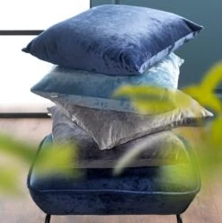 SKY - Sierkussen Velvet 45x45 Cm - Charcoal Gray - Antraciet - Inclusief Binnenvulling -Dutch Decor 1194x1200 22