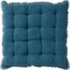 Dutch Decor - BURTO - Stoelkussen Van Gewassen Katoen Provincial Blue 40x40 Cm - Blauw - Zitkussen -Dutch Decor 1195x1200 4