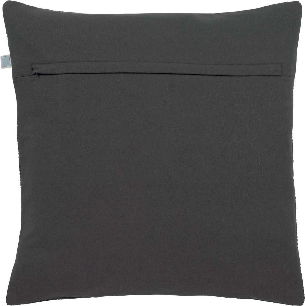SARA - Kussenhoes Donkergrijs 45x45 Cm - Met Rits 4 SARA - Kussenhoes Donkergrijs 45x45 Cm - Met Rits - Afbeelding 2