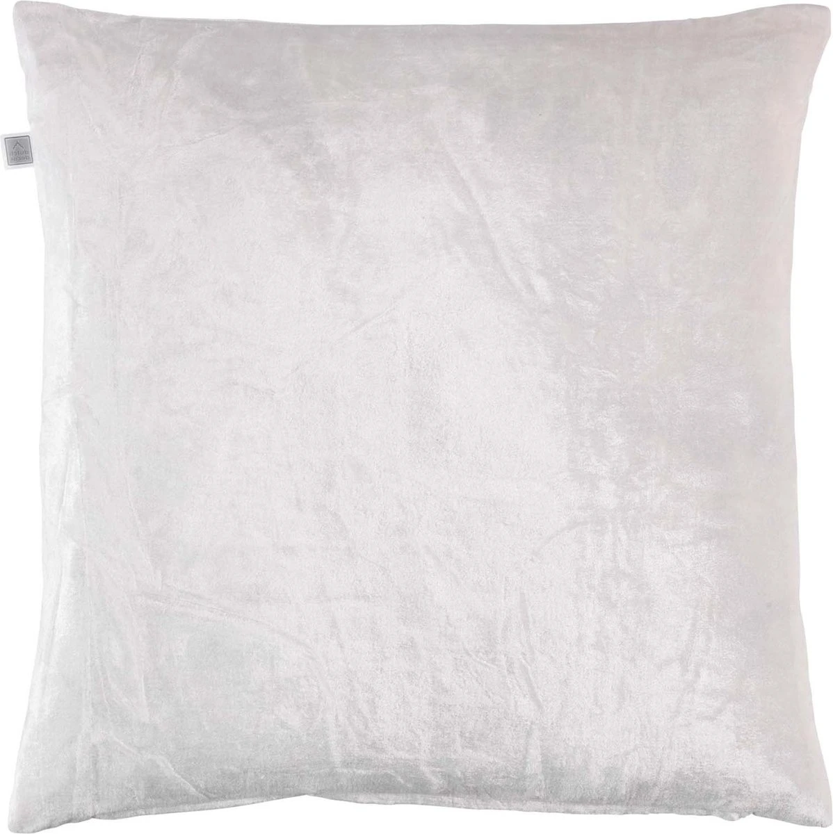 CIDO - Kussenhoes Velvet Ivoor 45x45 Cm - Wit - Met Rits 4 CIDO - Kussenhoes Velvet Ivoor 45x45 Cm - Wit - Met Rits - Afbeelding 2