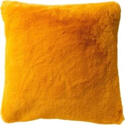 ZAYA - Sierkussen Unikleur 45x45 Cm - Golden Glow - Geel - Superzacht - Inclusief Binnenkussen