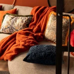 AMAR - Sierkussen Van Katoen 45x45 Cm Insignia Blue - Blauw - Inclusief Binnenvulling -Dutch Decor 1198x1200 55