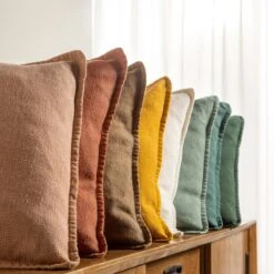 BOWIE - Sierkussen Van Gewassen Katoen Muted Clay 45x45 Cm - Roze - Inclusief Binnenkussen 11 BOWIE - Sierkussen Van Gewassen Katoen Muted Clay 45x45 Cm - Roze - Inclusief Binnenkussen -Dutch Decor 1199x1200 48