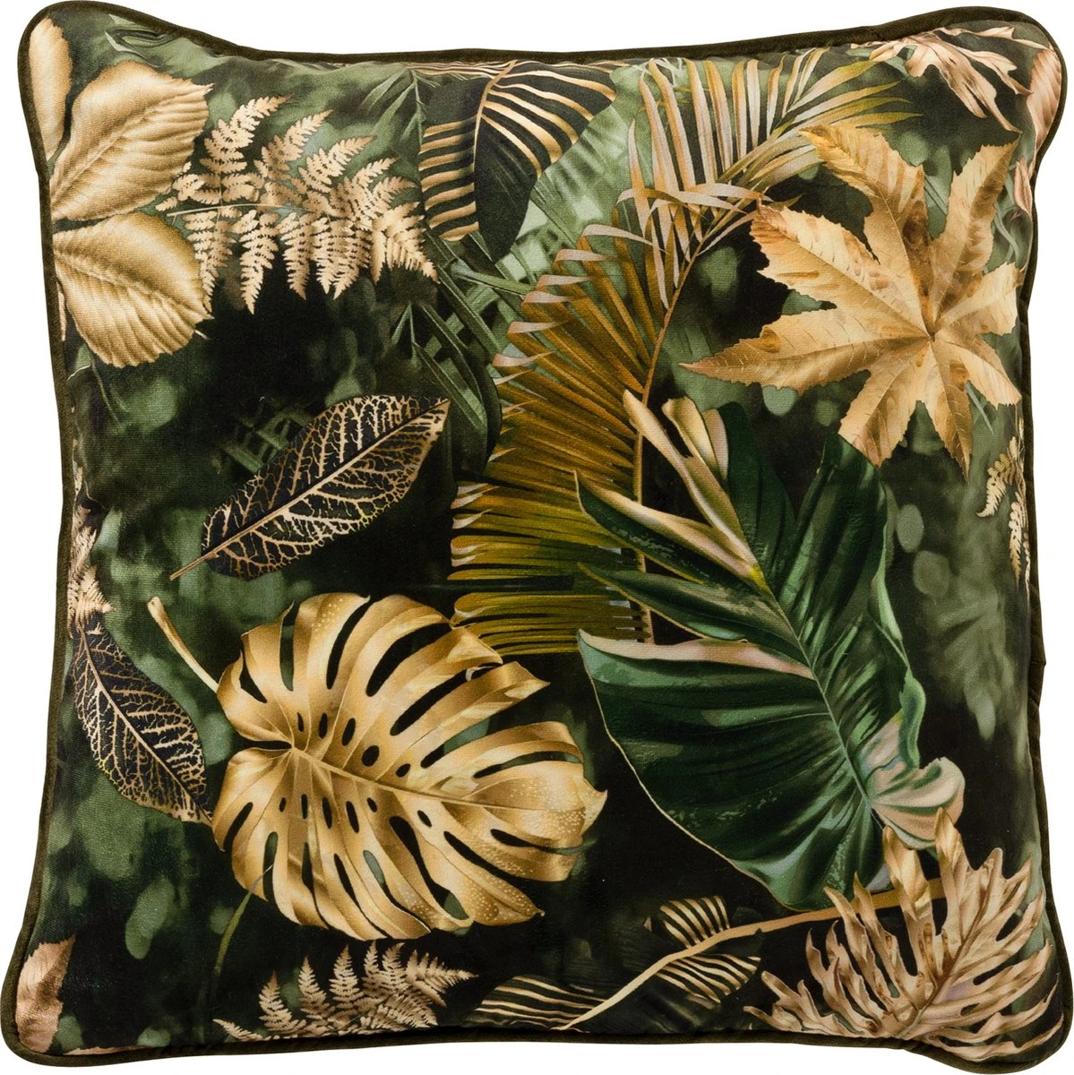 BASIL - Kussenhoes Velvet Chive 45x45 Cm - Groen - Exclusief Binnenkussen 3 BASIL - Kussenhoes Velvet Chive 45x45 Cm - Groen - Exclusief Binnenkussen