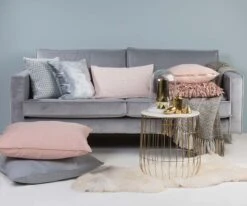 KOLON - Kussenhoes 45x45 Cm - Twee Kleuren - Nude - Roze - Velvet - Met Rits - Met Rits 12 KOLON - Kussenhoes 45x45 Cm - Twee Kleuren - Nude - Roze - Velvet - Met Rits - Met Rits -Dutch Decor 1200x1002