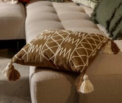 ZAC - Kussenhoes Van Katoen 45x45 Cm Tobacco Brown - Bruin - Met Rits -Dutch Decor 1200x1014