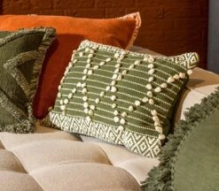 JULIEN - Kussenhoes Van Katoen 40x60 Cm Chive - Groen - Exclusief Binnenkussen 8 JULIEN - Kussenhoes Van Katoen 40x60 Cm Chive - Groen - Exclusief Binnenkussen -Dutch Decor 1200x1051