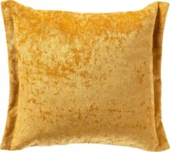 LEWIS - Kussenhoes 45x45 Cm Golden Glow - Geel - Exclusief Binnenkussen