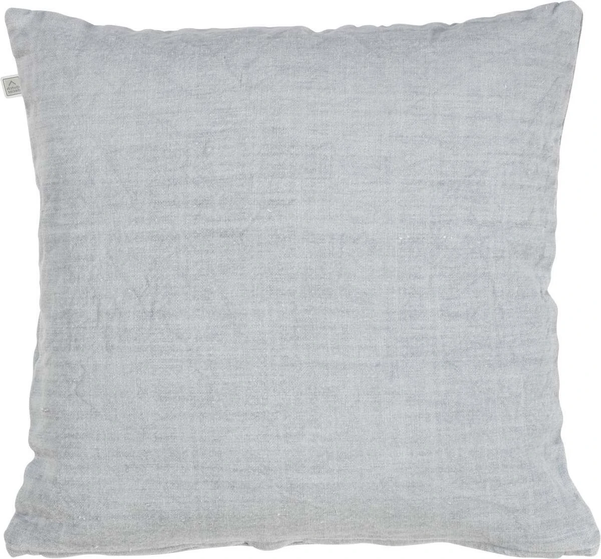 ANNA - Kussenhoes Gewassen Katoen 50x50 Cm Mist - Grijs - Effen - Exclusief Binnenkussen 4 ANNA - Kussenhoes Gewassen Katoen 50x50 Cm Mist - Grijs - Effen - Exclusief Binnenkussen - Afbeelding 2