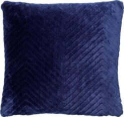 ZICO - Kussenhoes Zigzag 45x45 Cm Insignia Blue - Blauw - Superzacht - Exclusief Binnenkussen