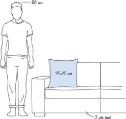 CIDO - Kussenhoes Velvet Taupe 45x45 Cm - Met Rits -Dutch Decor 1200x1132 16