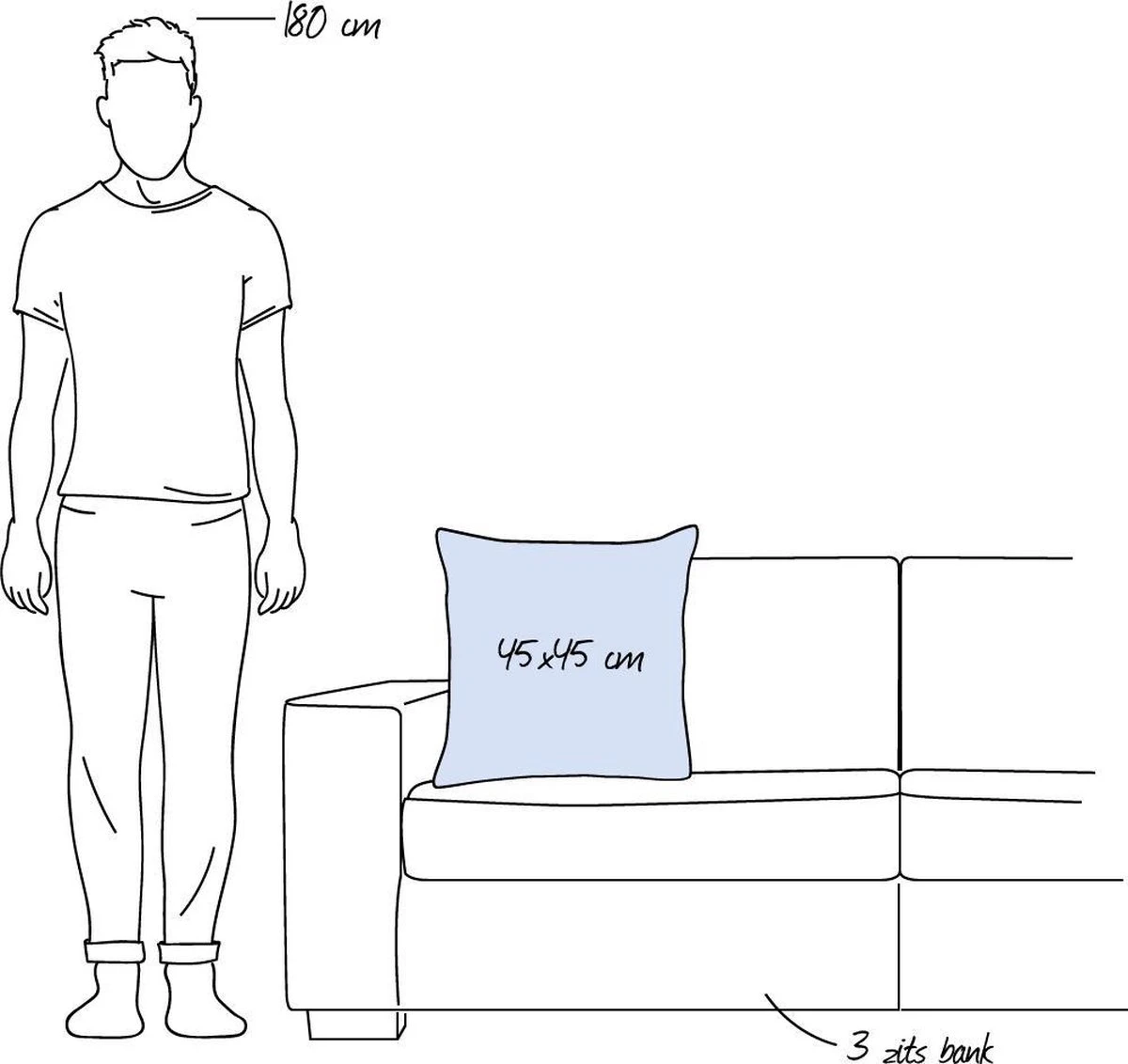 KOLON - Kussenhoes 45x45 Cm - Twee Kleuren - Nude - Roze - Velvet - Met Rits - Met Rits 7 KOLON - Kussenhoes 45x45 Cm - Twee Kleuren - Nude - Roze - Velvet - Met Rits - Met Rits - Afbeelding 5