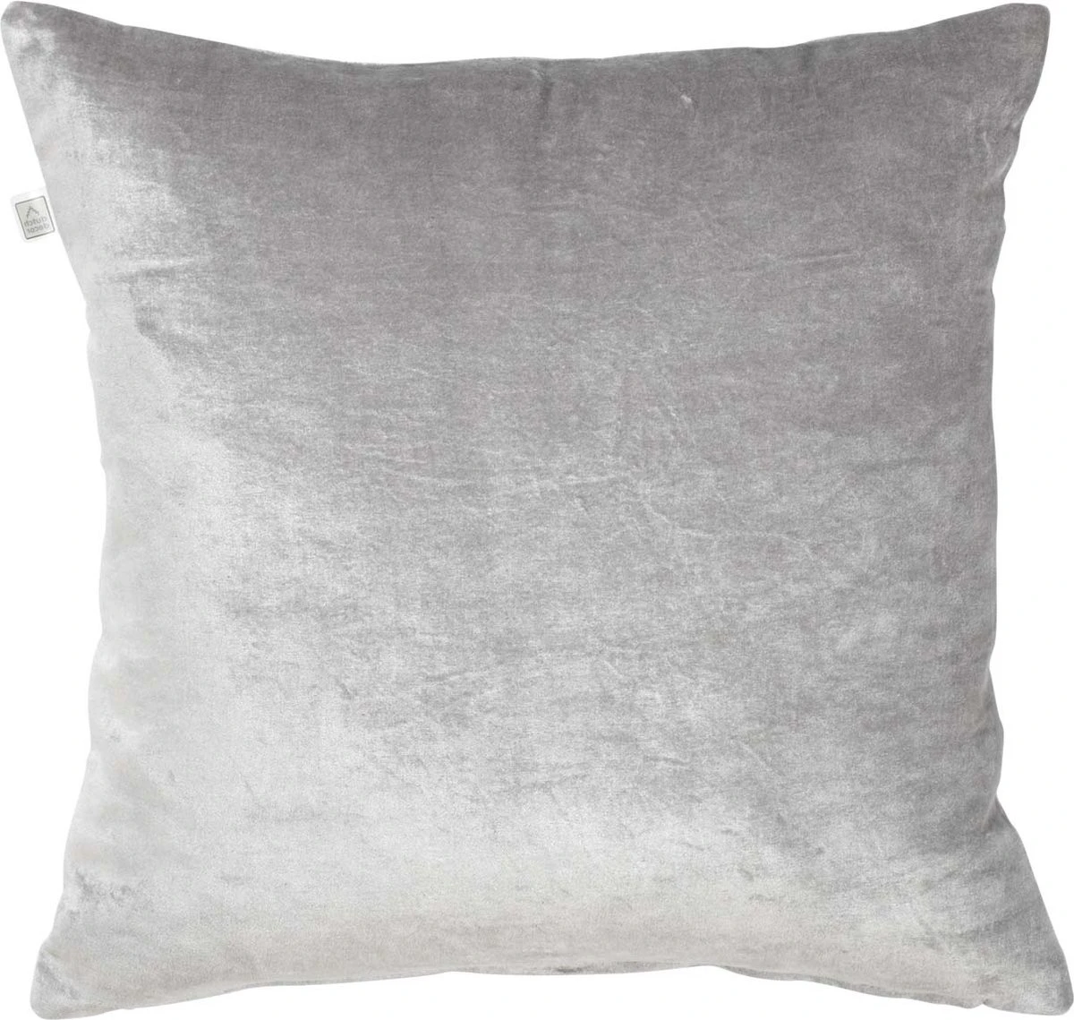 CIDO - Kussenhoes Velvet Midden Grijs 45x45 Cm - Met Rits 4 CIDO - Kussenhoes Velvet Midden Grijs 45x45 Cm - Met Rits - Afbeelding 2